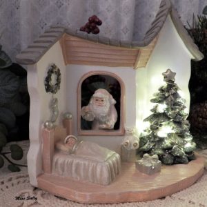 Vinter sovrum med LED