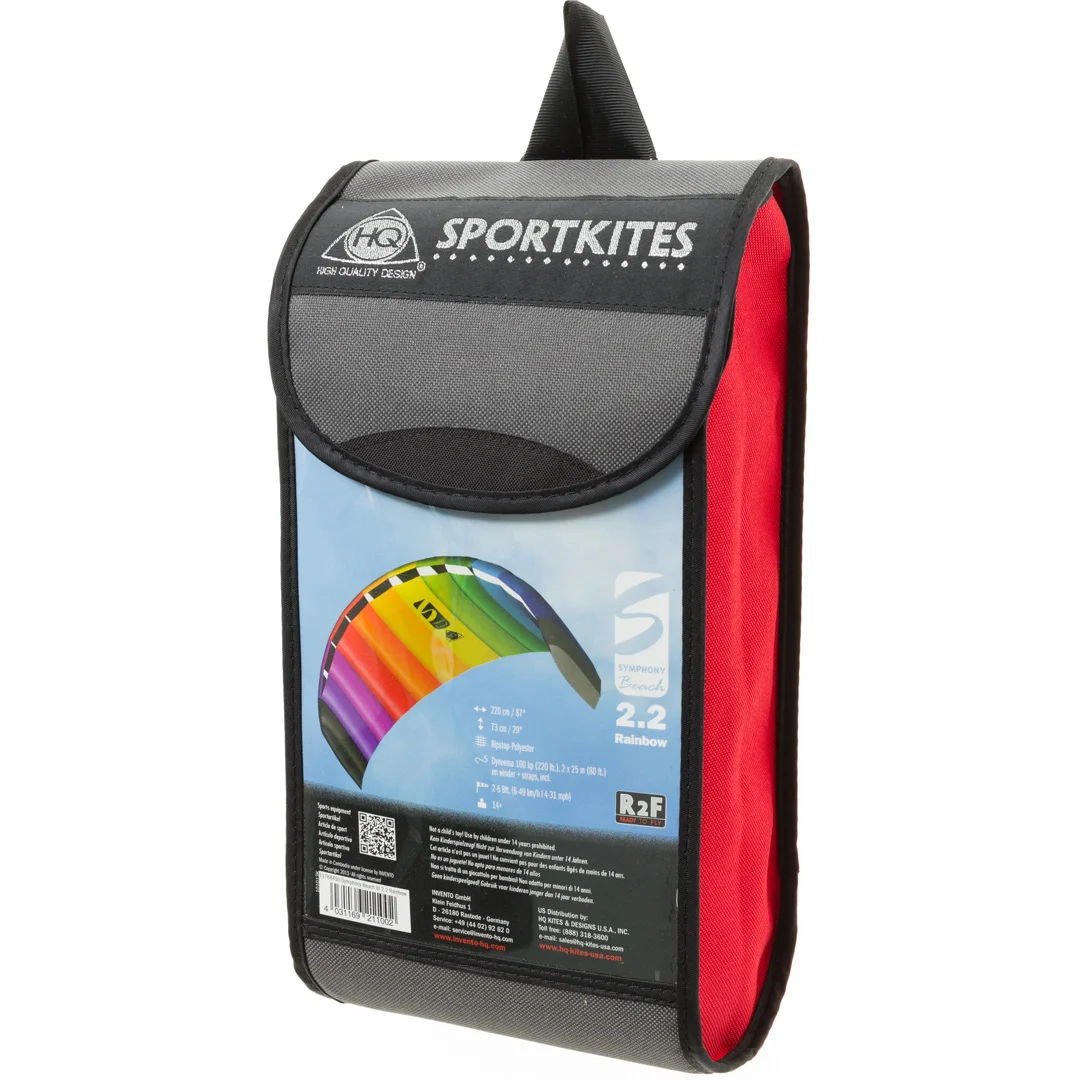 Symphony Beach III Stunt Kite 220cm 2 Linors Rainbow HQ - Bild 3