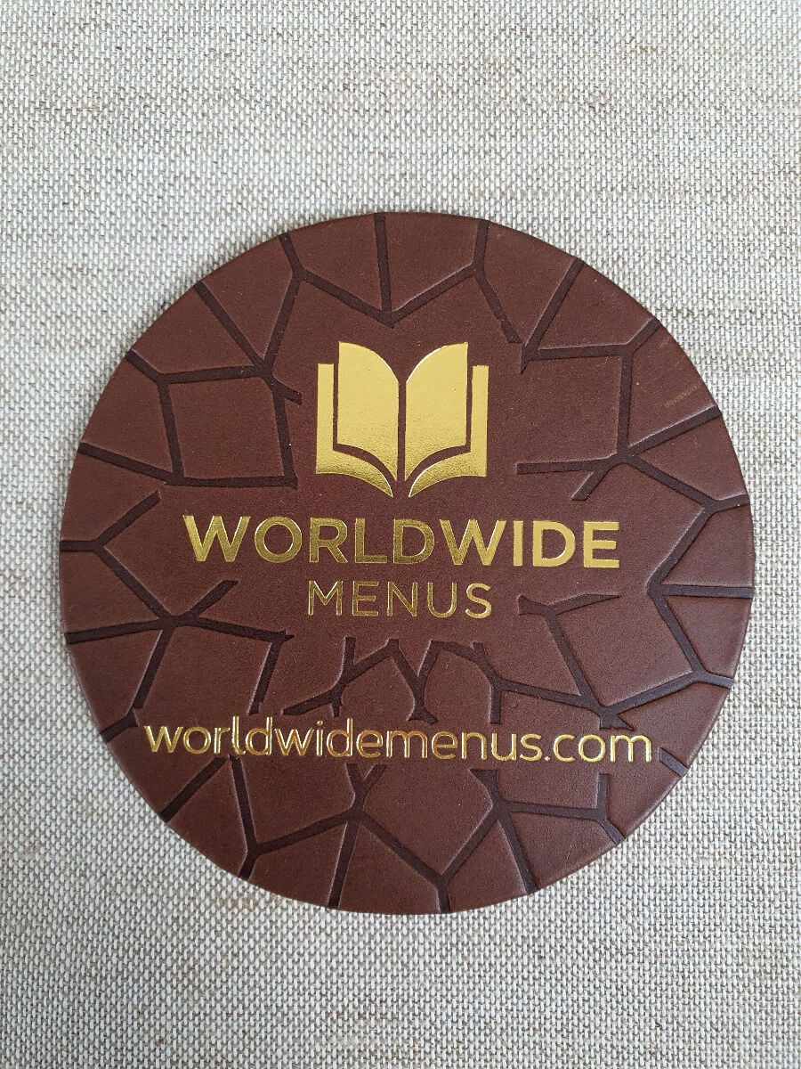 Saddle Leather 10cm Leather Coaster (Sale Item)