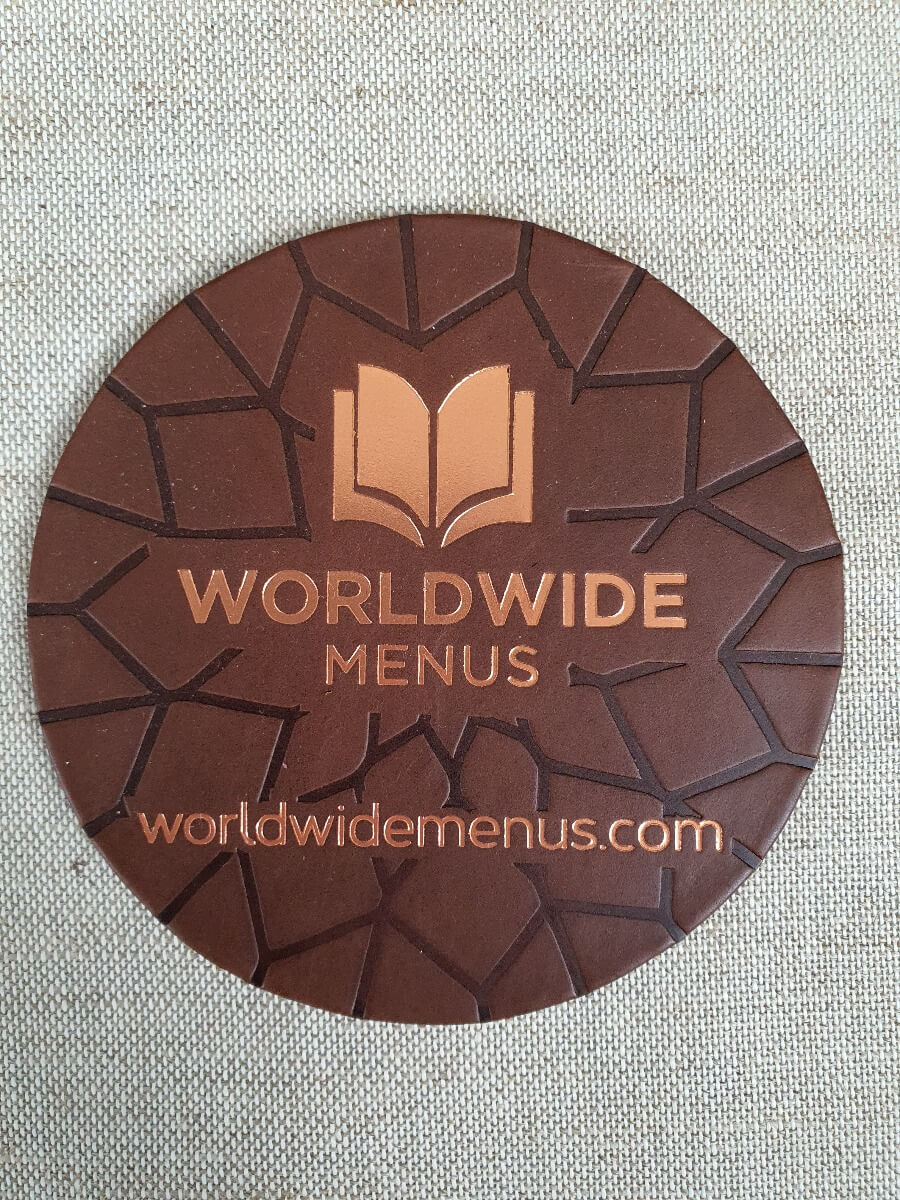 Saddle Leather 10cm Leather Coaster (Sale Item) - Bild 4
