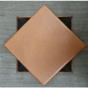 Castagna Shelly Leather Coaster- 10cm Sq (sale item)