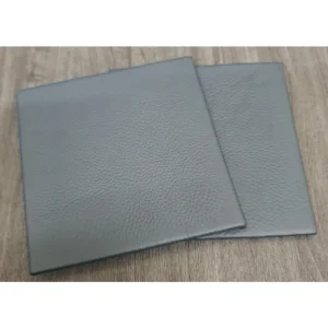 Suffolk Blue Shelly Leather Coaster- 10cm Sq (sale item)