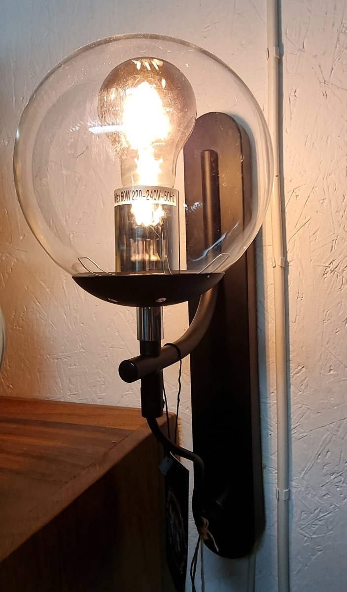 BOLL vägglampa svart