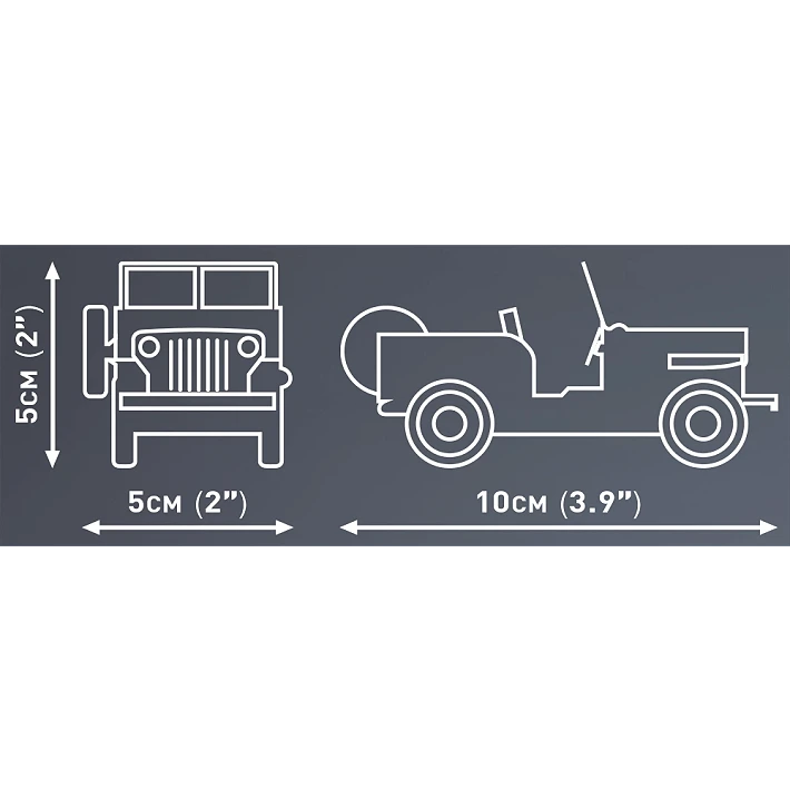 Cobi Jeep Willys CJ-2A - Bild 3