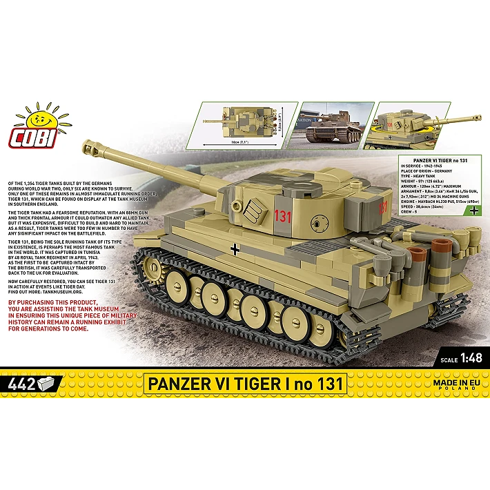 Cobi Panzer VI Tiger I no 131 - Bild 8