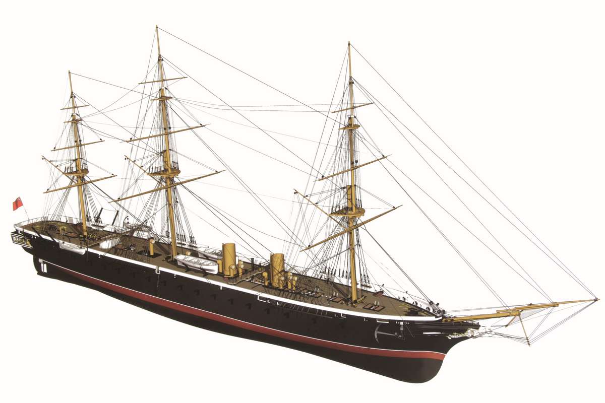 Billing Boats – HMS Warrior 1:100 – Träskrov - Bild 2