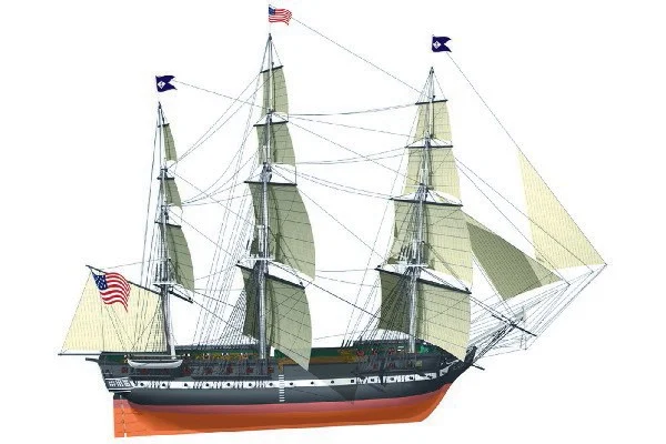 Billing Boats – USS Constitution 1:100 – Träskrov