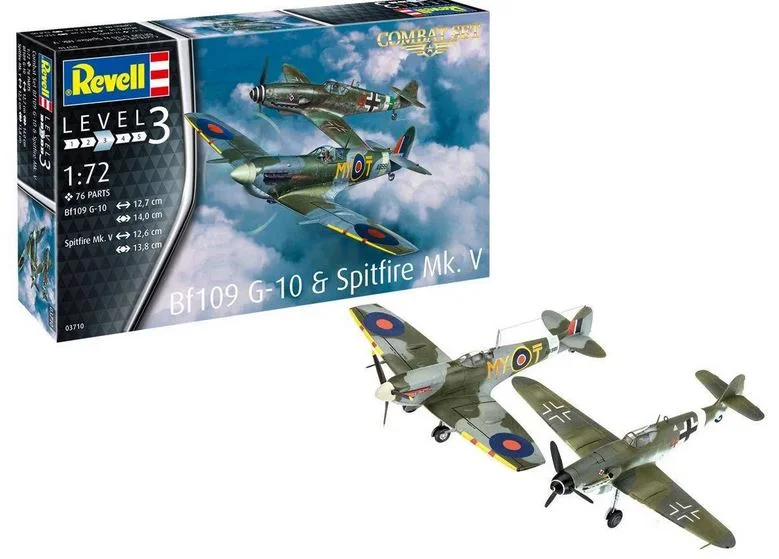 Revell 63710 Model Set Combat Set Bf109G-10 & Spitfire Mk - Bild 2