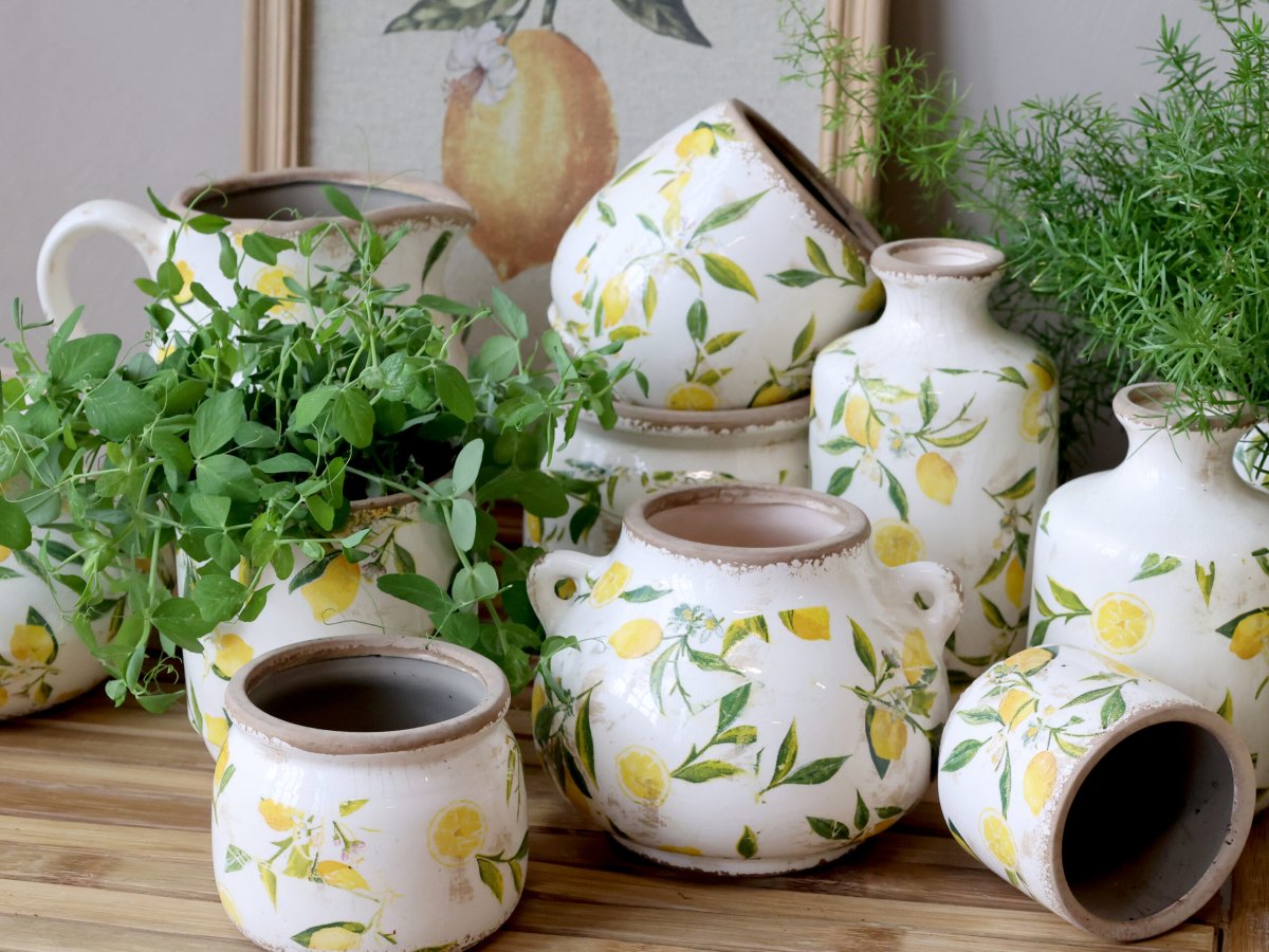 Limone kruka med kant citroner S - Bild 4