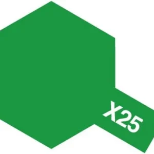 Tamiya 81525 Akryl färg X-25 Clear Green 10ml