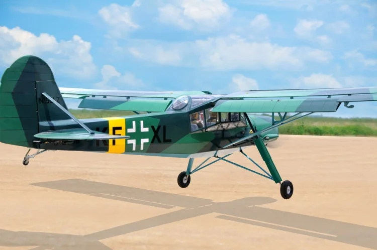 Black Horse Fieseler Fi156C Storch 2850mm 35cc Bensin ARTF - Bild 5