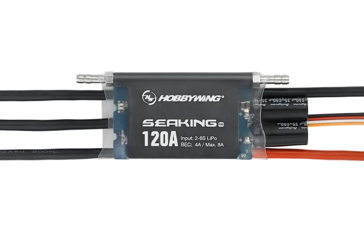 Hobbywing Seaking Pro 120A 2-6S Mono1 Båtreglage - Bild 5