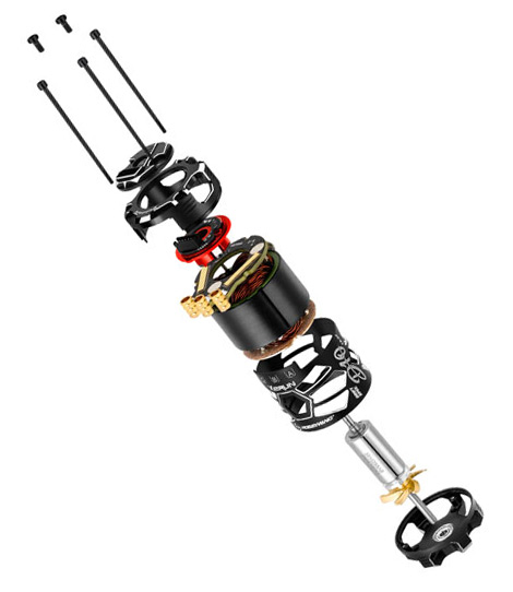 Hobbywing Motor XeRun D10 13.5T Röd Drift BL Sensored - Bild 4