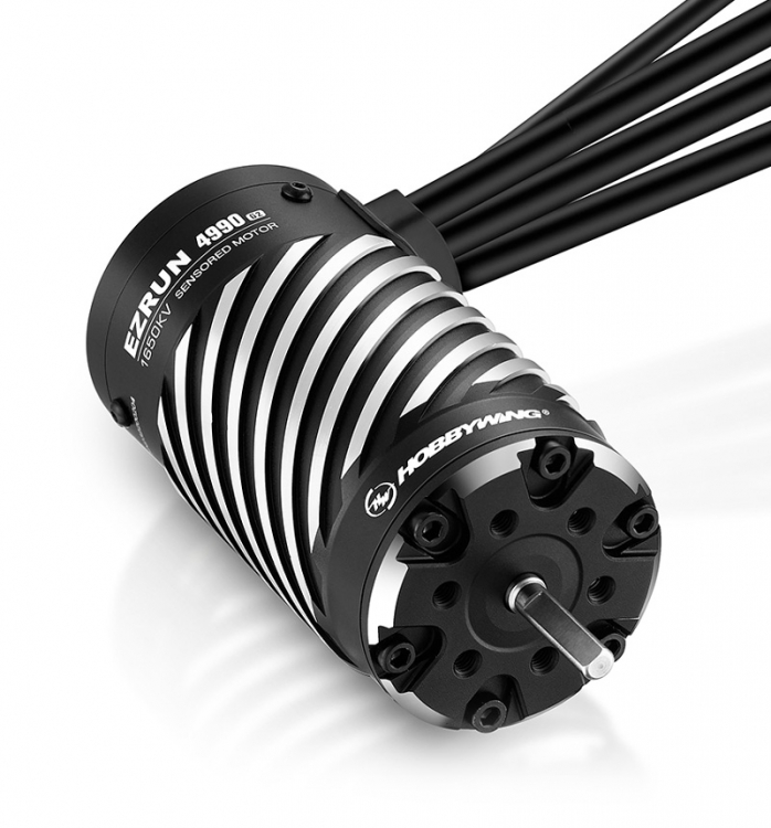 Hobbywing Motor EzRun 4990SD G2 1650kV Sensorbaserad 3-8S 1/8-1/7 - Bild 3