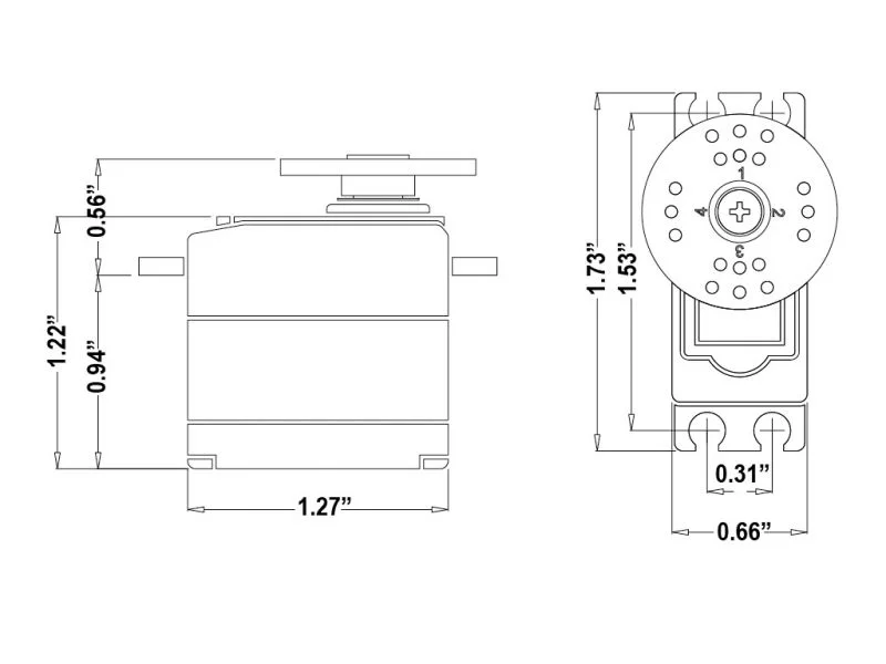 Hitec Servo HS-225BB 3.9kg 0.14s - Bild 3