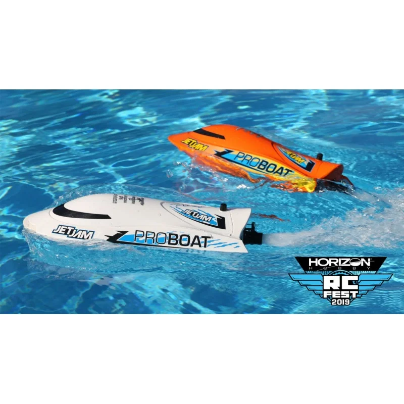 Jet Jam 12″ Self-Righting Pool Racer Brushed RTR, Vit - Bild 2