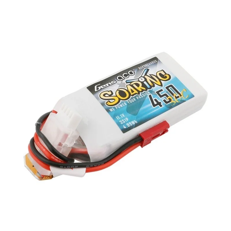 Lipo 11,1v 3S 450mah 30C JST Gens Ace 3S - Bild 2