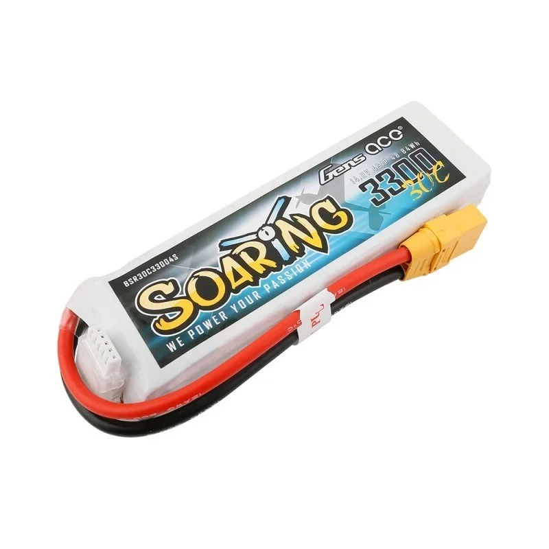 Lipo 14.8v 4S 3300mAh Gens Ace Soaring XT90 - Bild 2