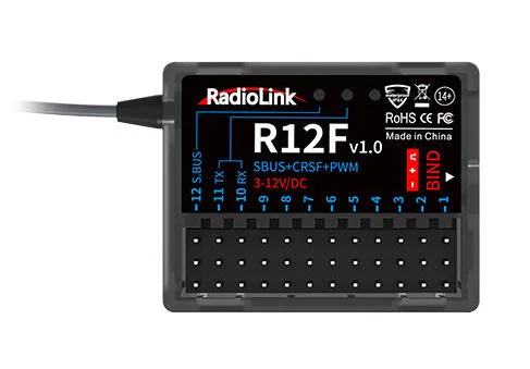 Radiolink R12F 12-kanals Mottagare – 2.4GHz - Bild 3