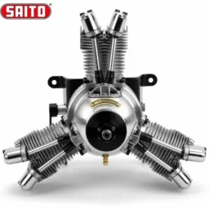 SAITO FA-200R3 33cc 4-takts 3-cyl Stjärnmotor Metanol