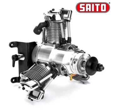 SAITO FG-33R3 33cc 4-takts 3-cyl Stjärnmotor Bensin - Bild 2