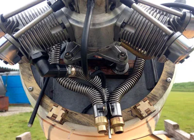 SAITO FG-60R3 60cc 4-takts 3-cyl Stjärnmotor Bensin - Bild 4