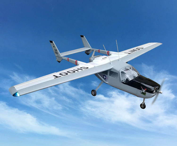 Seagull Cessna O-A2 Skymaster Military 1950mm .36-.46 ARF - Bild 3
