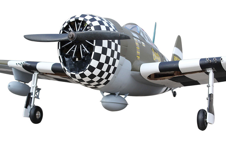 Seagull P-47G Thunderbolt ”Snafu” 160cm ARF Ellandställ - Bild 4
