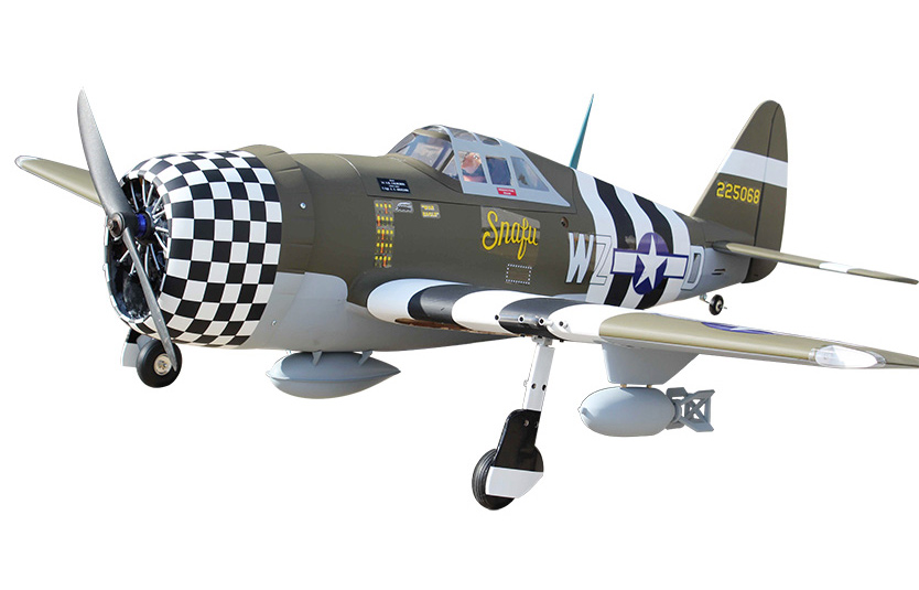 Seagull P-47G Thunderbolt ”Snafu” 160cm ARF Ellandställ - Bild 5