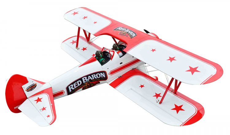 Seagull Red Baron Pizza Squadron Stearman 20cc Gas ARF - Bild 7