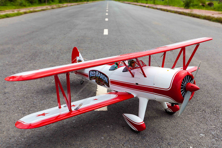Seagull Red Baron Pizza Squadron Stearman 20cc Gas ARF - Bild 9