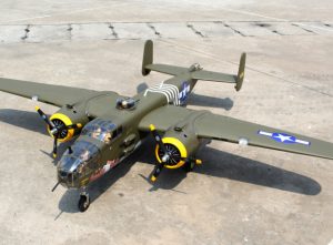 Seagull Mitchell B-25 20cc med Infällbara Landställ ARF