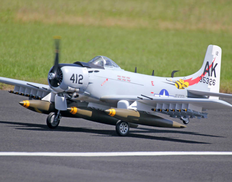 Seagull Skyraider Grå 35-60cc Bensin 2.15m ARF - Bild 3