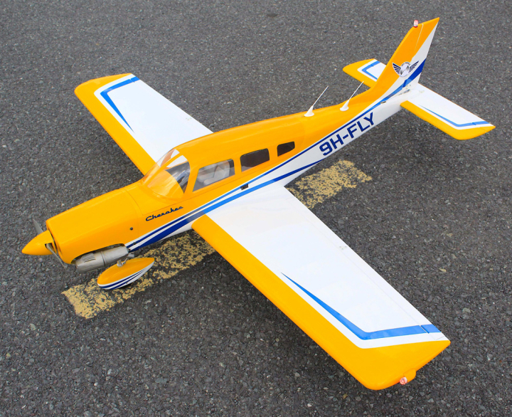 Seagull Piper Cherokee 153cm 10-15cc Gul ARF - Bild 2