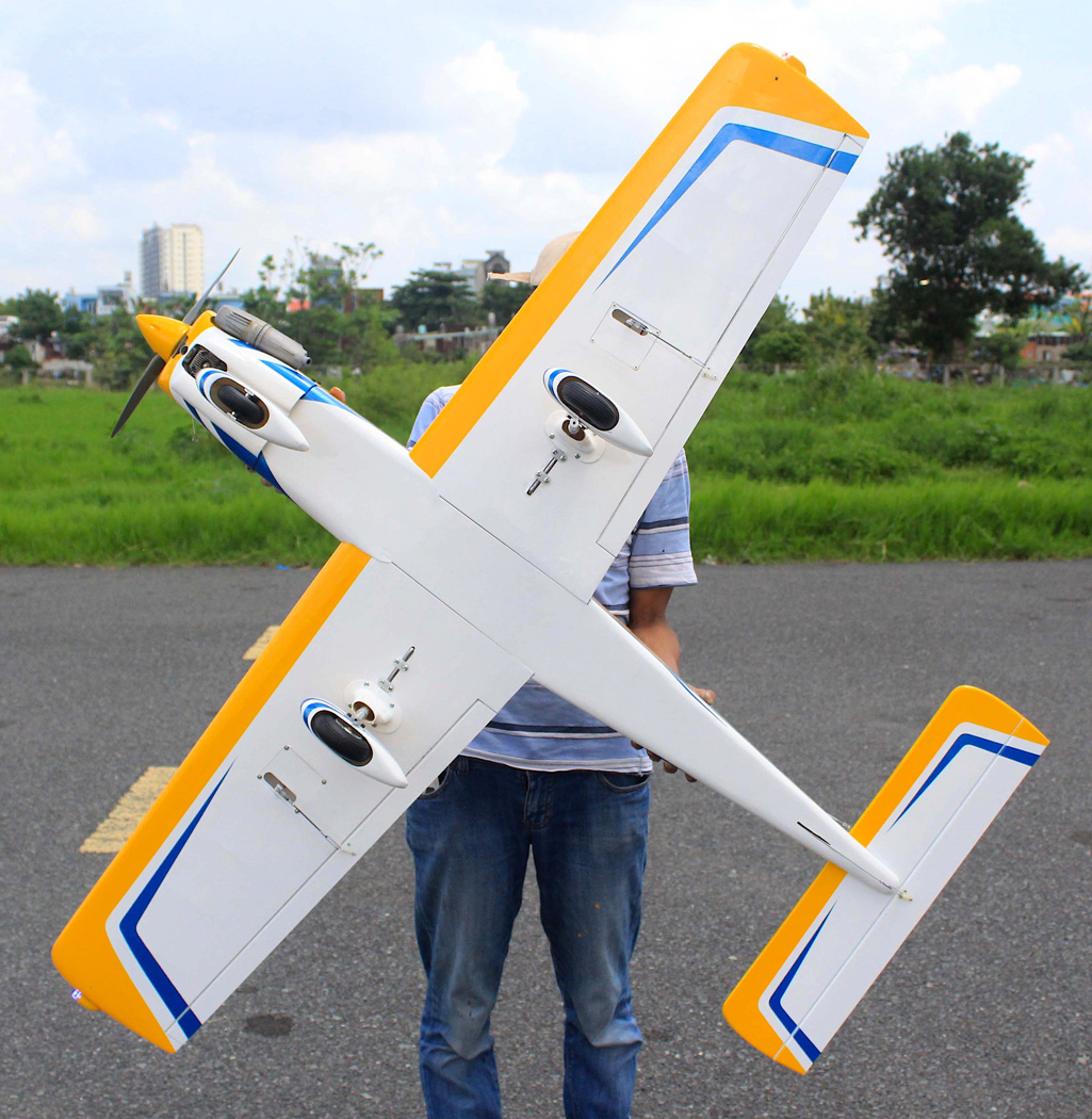 Seagull Piper Cherokee 153cm 10-15cc Gul ARF - Bild 6