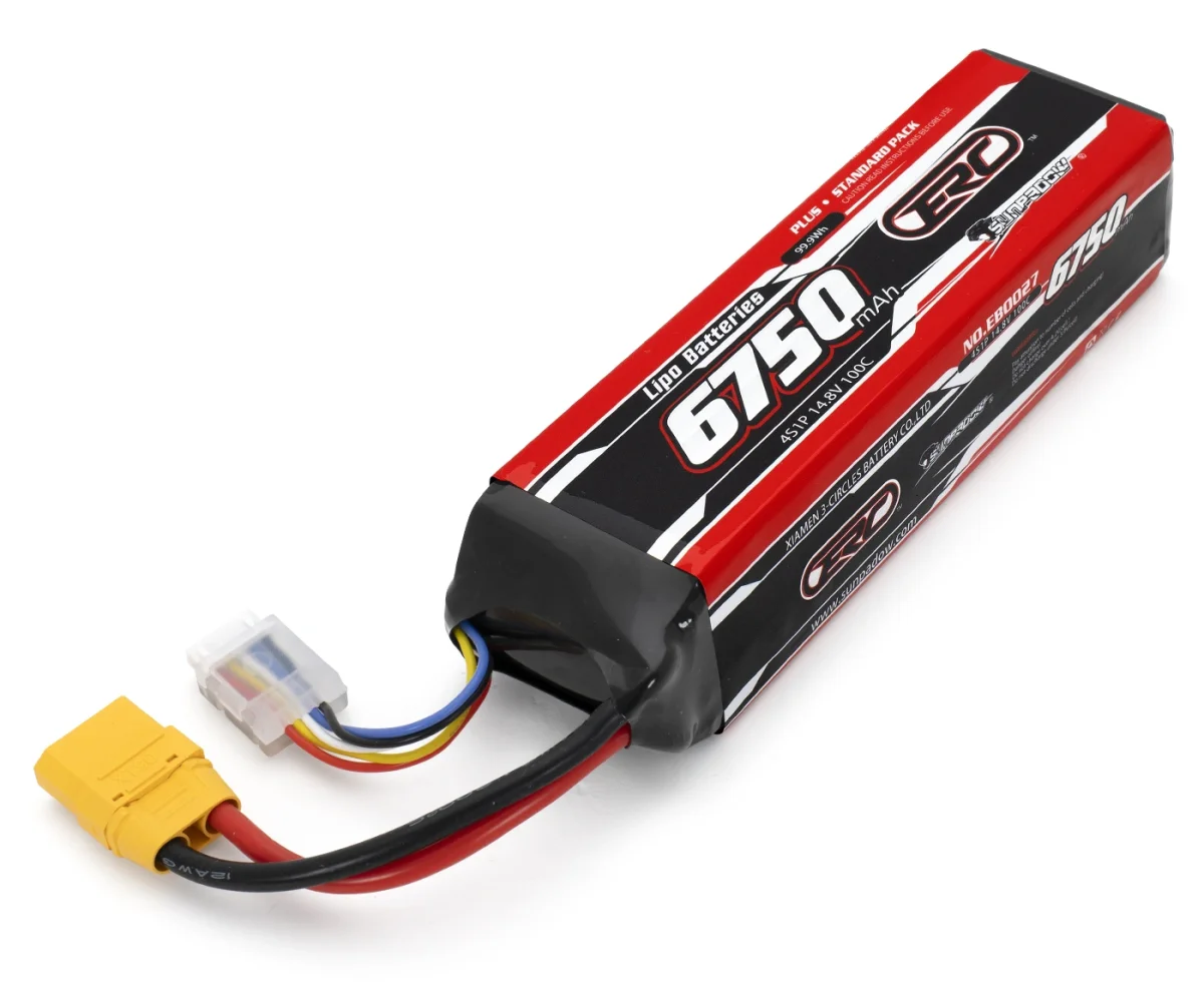 Li-Po Battery 4S 14,8V 6750mAh 100C XT90-Connector - Bild 2