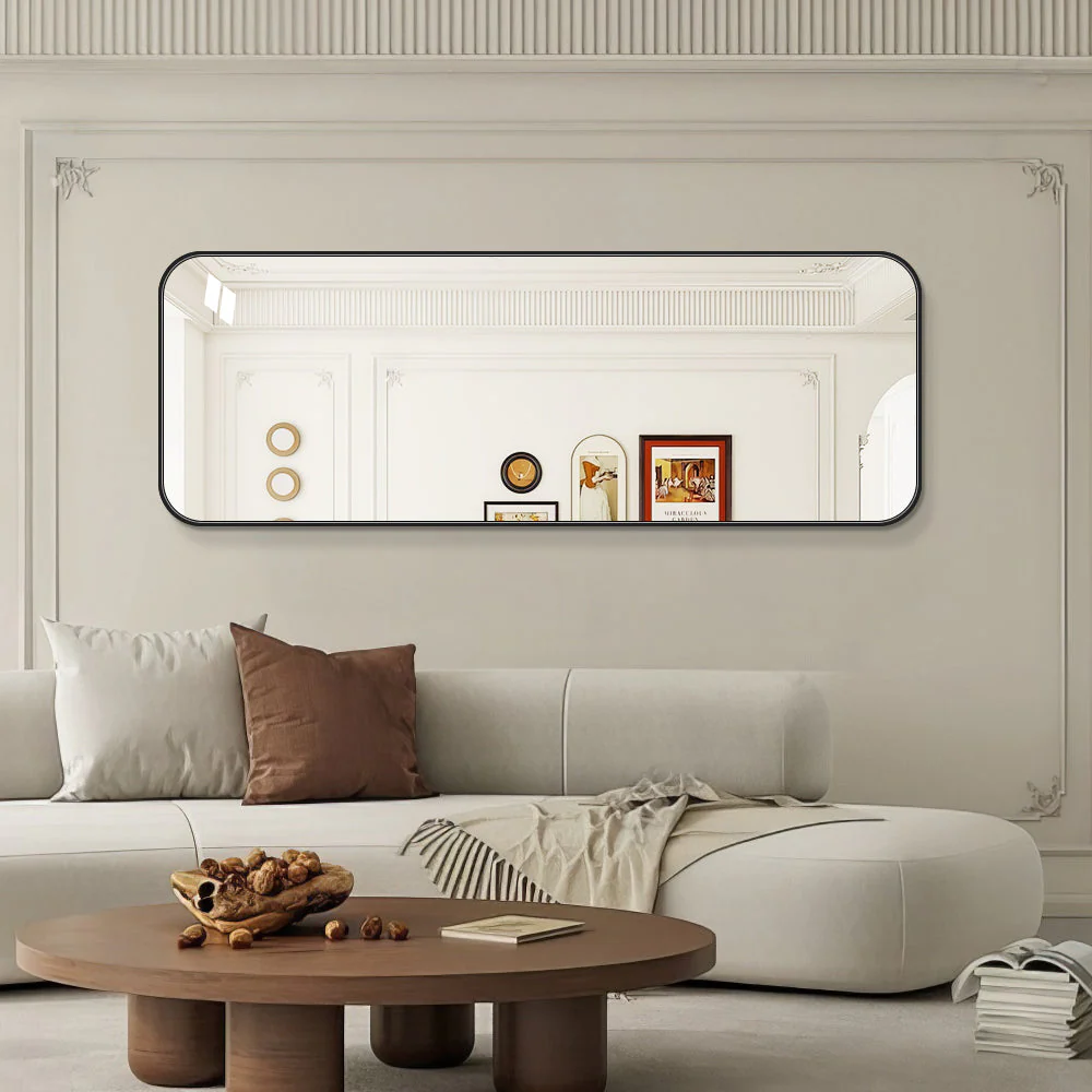 Stor spegel 170x60 cm - Svart ram - Bild 3