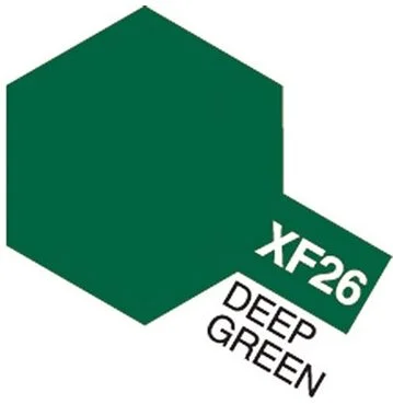Tamiya 81726 Akryl färg XF-26 Deep Green 10ml - Bild 2