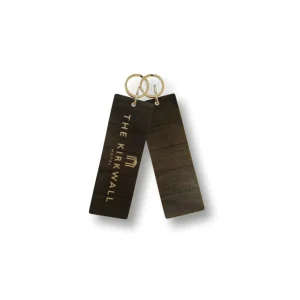 Black Wooden Key Tags