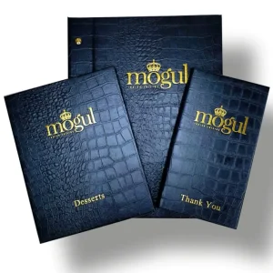 Canberra recycled leather menu covers
