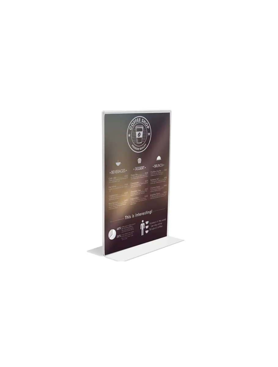 1/3A4 Acrylic Menu Holder