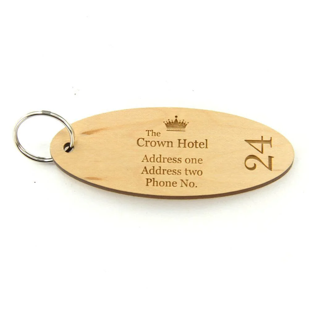 Key Fobs - Engraved Maple Veneer Wood - Bild 5