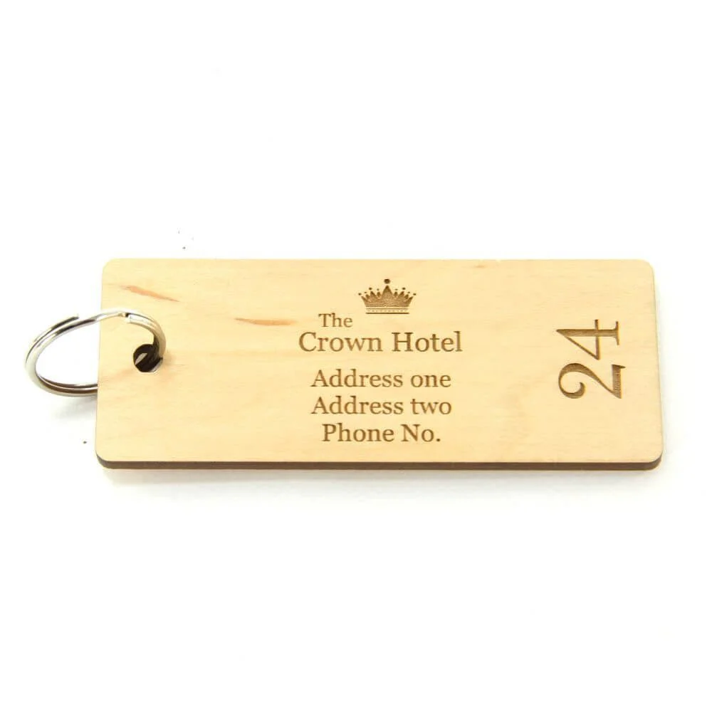 Key Fobs - Engraved Maple Veneer Wood - Bild 4