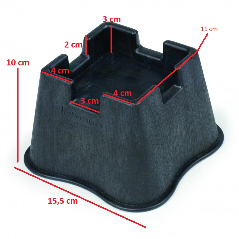 Förhöjningsben, 10 cm, (4 st) - Bild 6