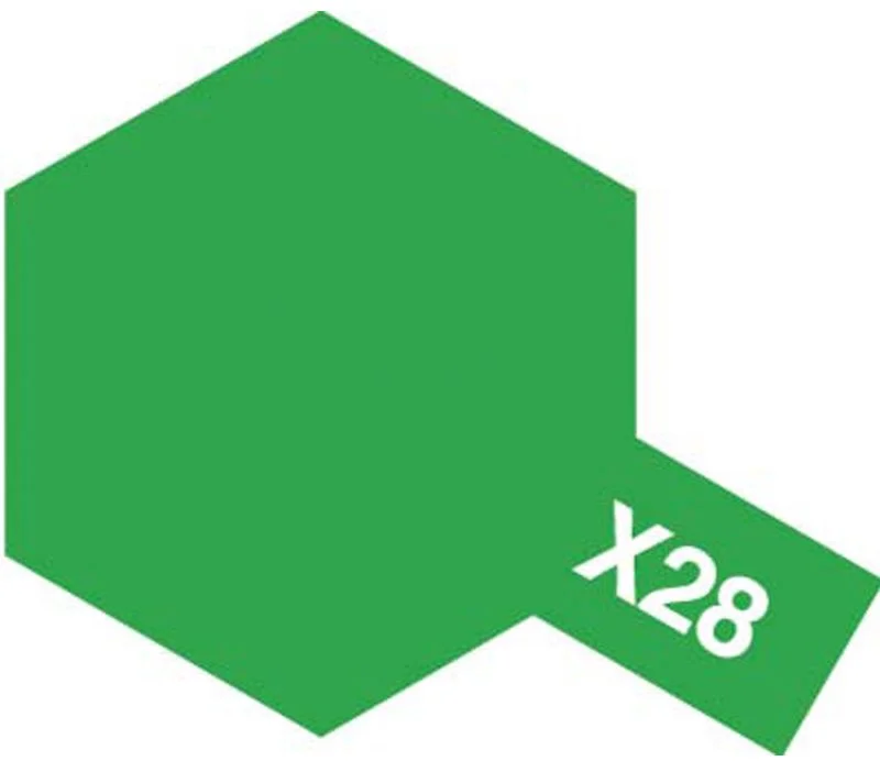 Tamiya 81528 Akryl färg X-28 Park Green 10ml - Bild 2