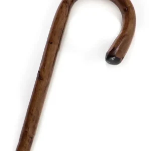 Rustik käpp med böjt handtag