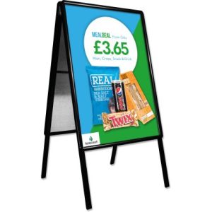 Snap Frame A-board Pavement Sign - Black