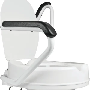 Toalettförhöjning med armstöd, 10 cm