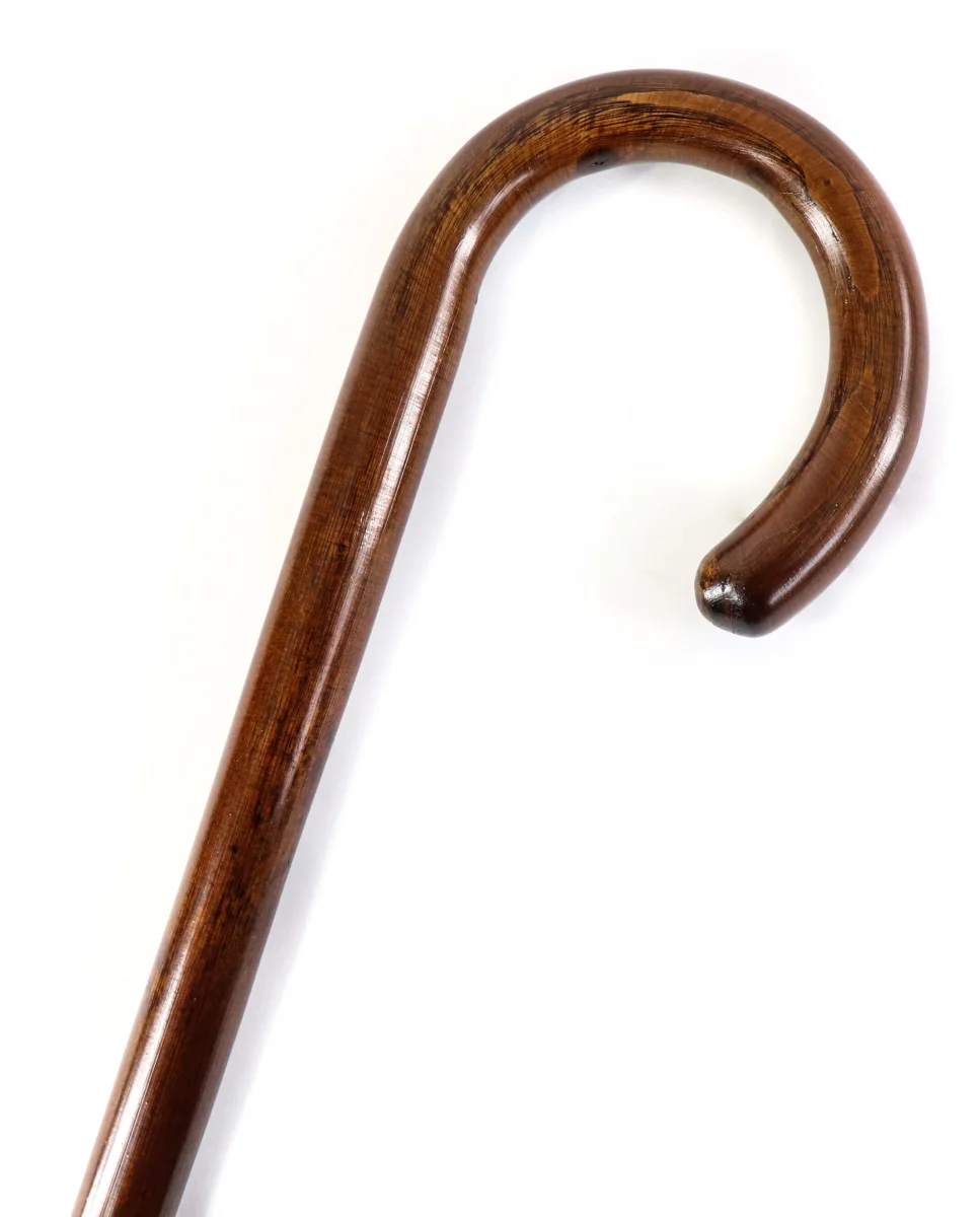 Träkäpp med böjt handtag - Bild 2