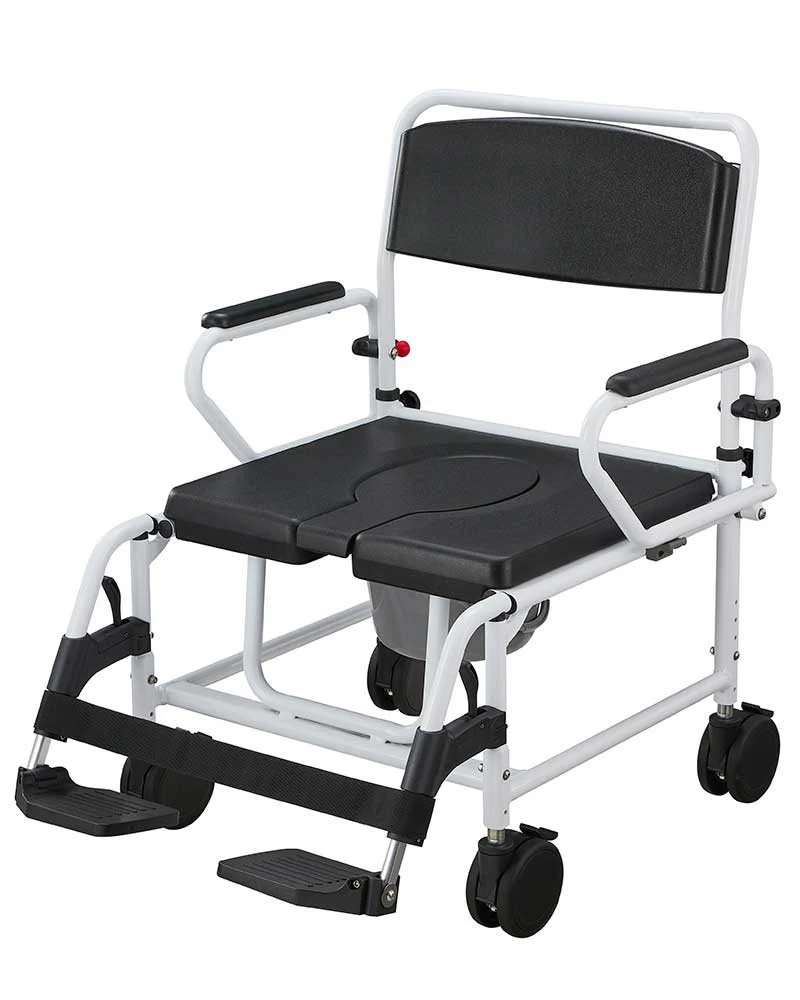 XXL Toalettstol med hjul – upp till 270 kg - Bild 2